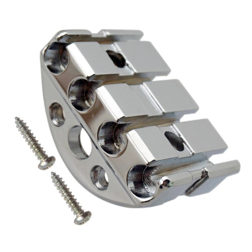 4 String Electric Headless Bass Guitar Locking Nut with Screws Silver 1