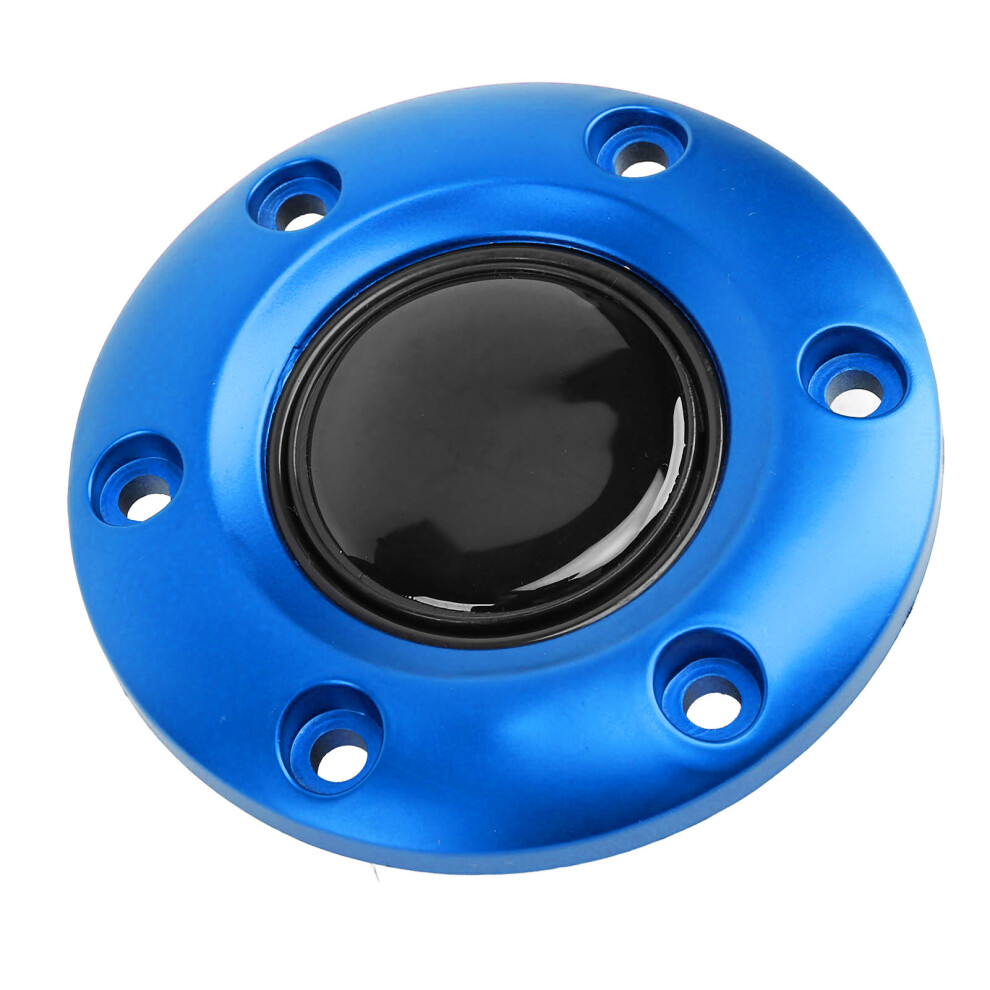 6-Hole Steering Wheel Center Cap For Nardi, Vertex & Aftermarket Blue 8111378447556
