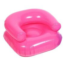 Portable Air Lounger Waterproof Inflatable Booster Seat 220 Pounds Capacity Pink TravelFriendly Easy to Use