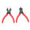 2pcs Adjustable Snap Ring Pliers Set for Vehicles, Internal & External 1
