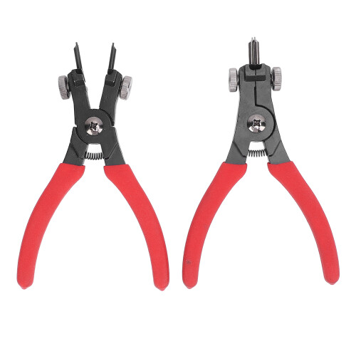 2pcs Adjustable Snap Ring Pliers Set for Vehicles, Internal & External 1