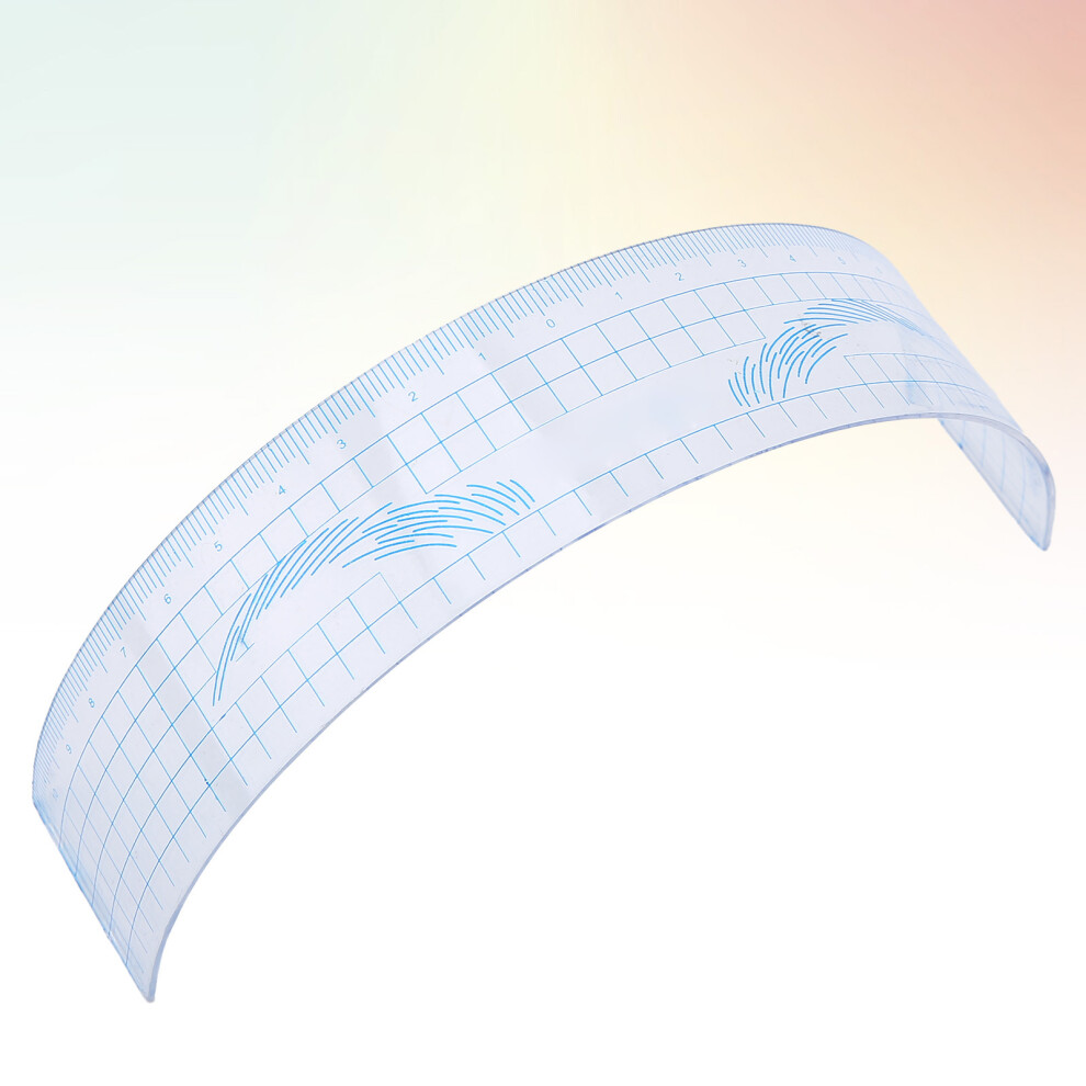 Portable Plastic Eyebrow Ruler for Microblading Brow Design Measuring Tool