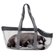 Pet Carrier Mesh Cat Bag Carrier With Adjustable Handle And Base Breathable Small Dog Purse For Outdoor Travel