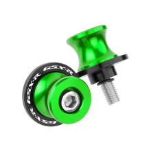 Motorcycle Swingarm Spools 8MM M8 Aluminum for GSXR 1000 750 600 Green Durable Accessories