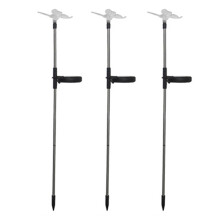 Luminárias de jardim em formato de estaca, com energia solar e fibra óptica LED, para decoração externa. Design patenteado, à prova d'água e