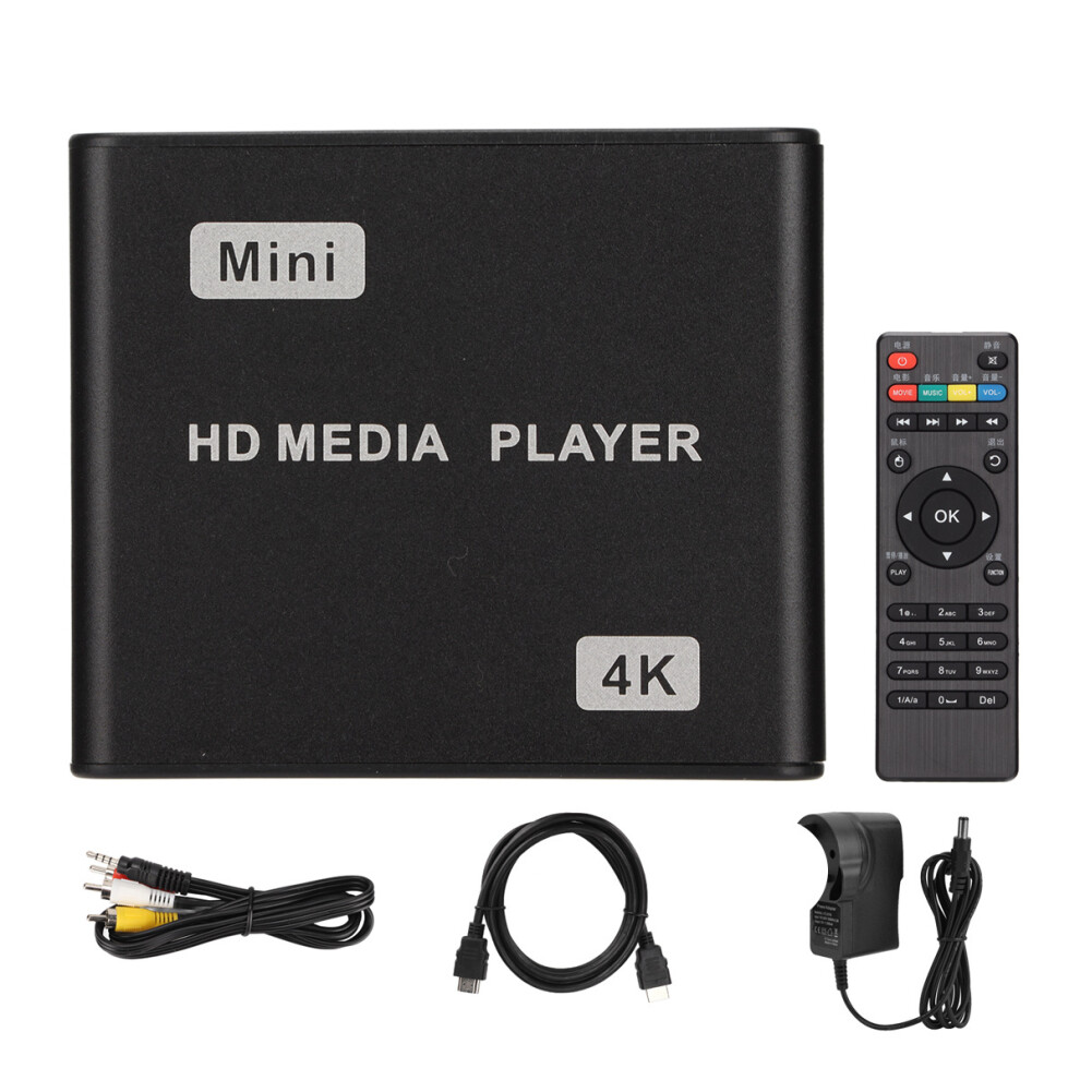 Ultra-Hd Digital Media Companion, Full-Hd 1080P Hdmi Media Player For Seamless Multimedia Experience, Portable And Versatile Design For Home And Offic 9176269164188