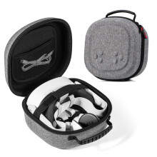 Custodia rigida per Meta Quest3S, custodia da viaggio antiurto in materiale EVA con tessuto impermeabile e antipolvere, custodia portatile per visore