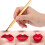 Ανασυρόμενο ραβδί lip gloss, συμπαγές και φορητό εργαλείο μακιγιάζ για ρετούς εν 6