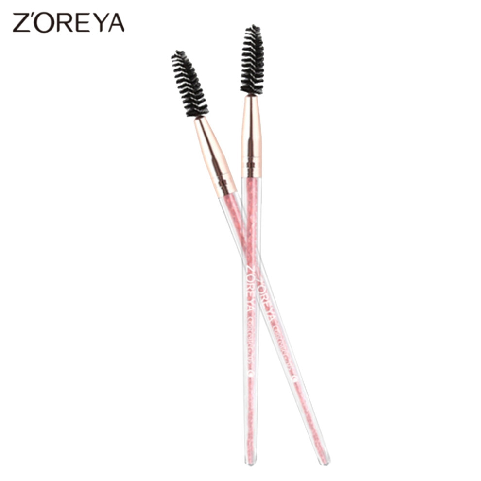 Soft Bristles For Makeup Application, Screw Type Head For Easy Lash And Brow Grooming, Hygienic Disposable Mascara Wand, Crystal Eyebrow Spoolies