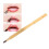 Ανασυρόμενο ραβδί lip gloss, συμπαγές και φορητό εργαλείο μακιγιάζ για ρετούς εν 4