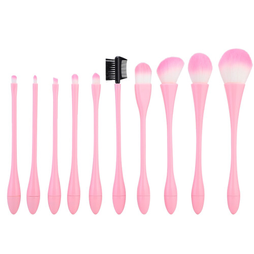 Beauty Tool Revolution, κομψό σετ δώρου με 10 τεμάχια μαλακά πινέλα από ίνες, επαγγελματικό 1