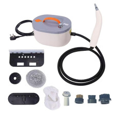 Handheld Steam Cleaner Temp 15s Heat 6Speed with Multiple Brushes for Kitchen Grease, Blue