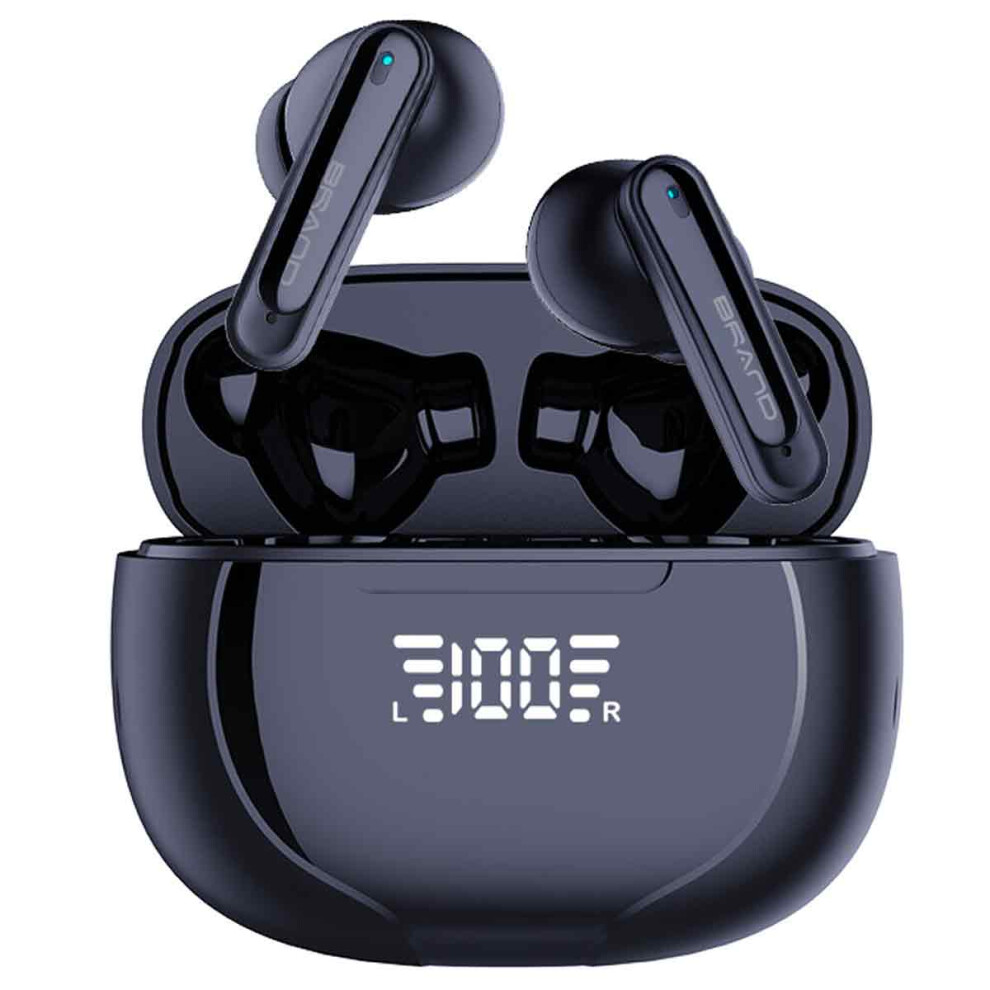 Bluetooth Headphones, Led Power Display & Mini Case, Wireless Deep Bass & Enc Noise Cancelling, 40H Playtime, Ergonomically Designed Ipx7 Waterproof F 9176269310523