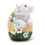 (Blue) Easter Decorations Bunny Egg Carrot Resin Figurine Home Desktop Easter Bunny Decor Easter Gift Cute Rabbit Ornament 8