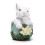 (Set B) Easter Decorations Bunny Egg Carrot Resin Figurine Home Desktop Easter Bunny Decor Easter Gift Cute Rabbit Ornament 6