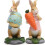 (Blue) Easter Decorations Bunny Egg Carrot Resin Figurine Home Desktop Easter Bunny Decor Easter Gift Cute Rabbit Ornament 3