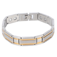 Bracelet magnétique élégant, étanche, en titane hypoallergénique, non invasif, entièrement naturel, longueur ajustable, prêt à offrir
