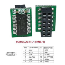 (One size, GIGBYTEA 12Pin LPC) For TPM 2.0 Module 12 14 18 Pin Motherboard Security Chip For Windows 11 Upgrade Plug and Play