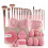 (40pcs, pink) Professional Makeup Brushes and Sponges Set High Quality Multipurpose Foundation Face Eye Lip Makeup Tools Kit 1