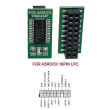 (One size, For Asrock 18Pin LPC) For TPM 2.0 Module 12 14 18 Pin Motherboard Security Chip For Windows 11 Upgrade Plug and Play