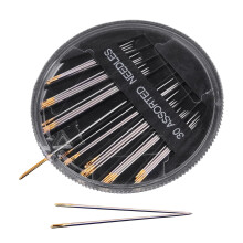 Hand Sewing Needle 30Piece Set, Large Portable Needles for Crochet, Knitting, Embroidery, Rolled Sewing, Quilting
