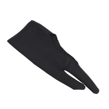 5pcs Artist Drawing Gloves, Single Layer, Breathable Nylon, Black S