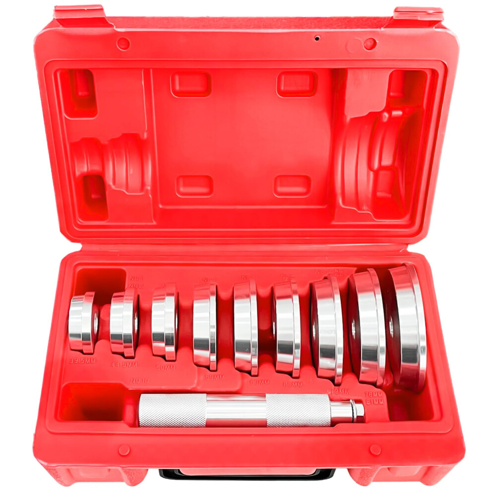 10Pcs Universal Bearing Race And Seal Driver Set With 9 Adapters For Automotive Bearing Installation 9199774491358