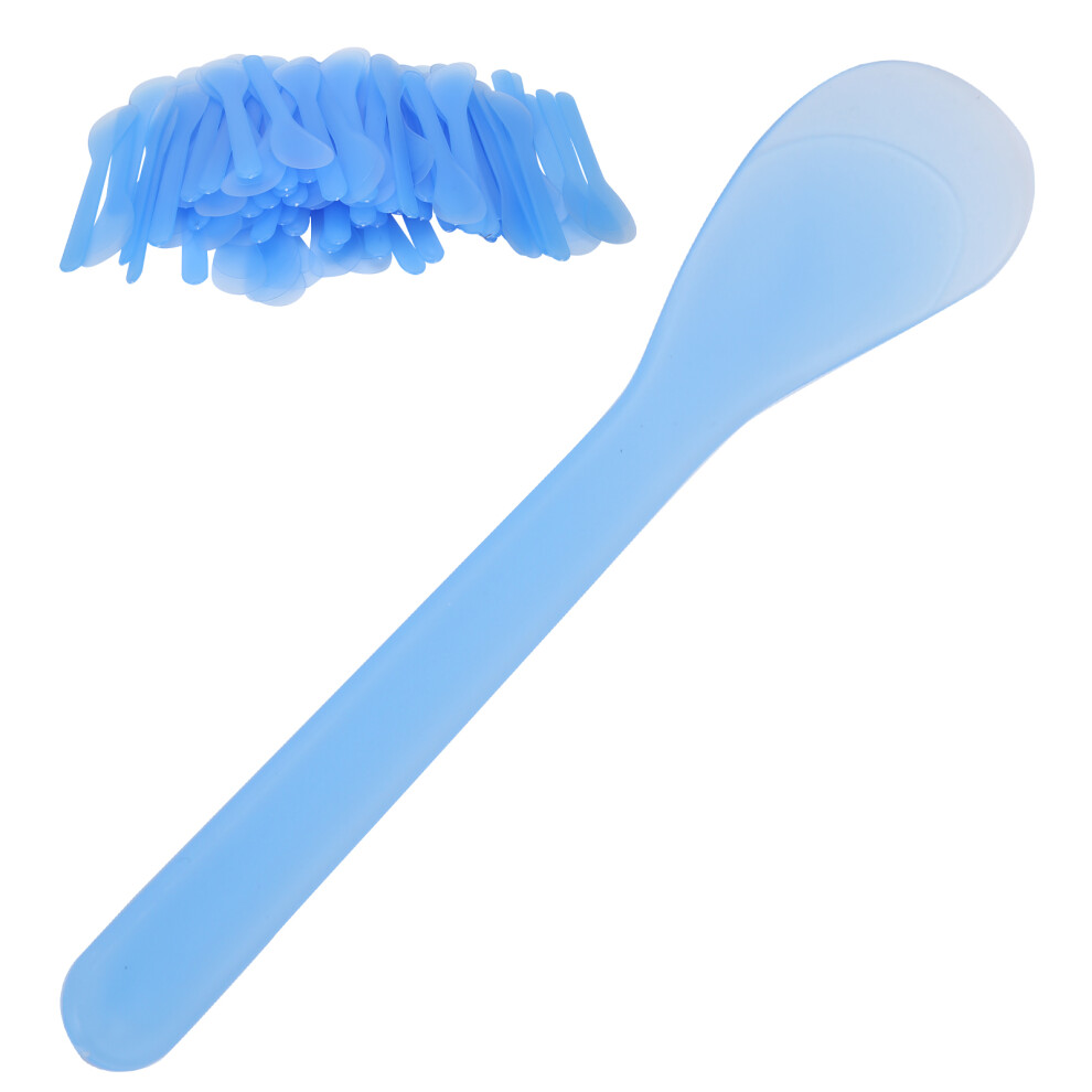 Blue 100Pcs Mask Spatulas For Facial Diy Cosmetic Mask Applying