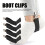 4PCS Adjustable Boot Clips Multi-Function Non Slip Pant Stirrups, Elastic Leather 4