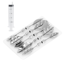 Stainless Steel & Plastic Cake Icing Piping Nozzle Set, 5.5cm