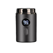 (2M, grey) Electric Shaver For Men Wet Dry USB Fast Charging Portable Waterproof Facial Hair Trimmer With Floating Heads