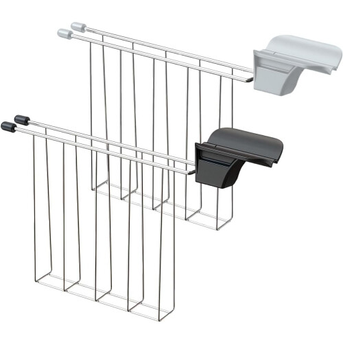 Stainless Steel Sandwich Cage Toasting Rack for Quick Snacks Black 2