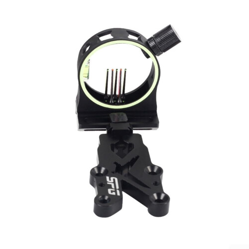 5 Pin Compound Bow Sight Adjustable Aiming Sight Bubble Level Aluminium Alloy Glow In Dark