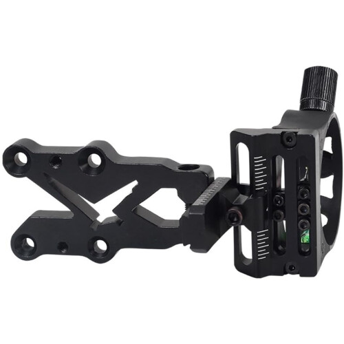 5 Pin Compound Bow Sight Adjustable Aiming Sight Bubble Level Aluminium Alloy Glow In Dark 2