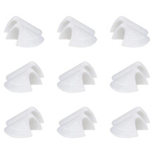 6 Paar Kleidungs-Set-in-Schulterpolster,-9 Paar weiß