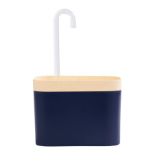 Fountain Dog Water Dispenser 51oz Capacity Quiet Automatic Bowl USB Powered With Sponge Filter Pet Fountain Blue Yellow