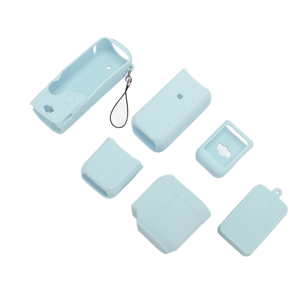 Silicone Protective Cover For Pocket 3 Camera With Lens Screen Protector Blue 4961378457789