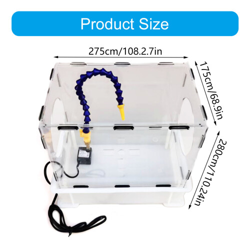 Klare staubdichte Acrylabdeckung, Wasserzirkulationssystem für 2