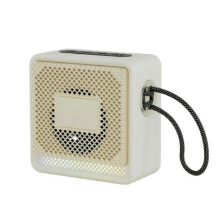 (1pcs, White) Portable Mini Bluetooth Speaker High Power 360 Sound with Enhanced Bass Built-in FM Radio Desktop Outdoor Small Subwoofer