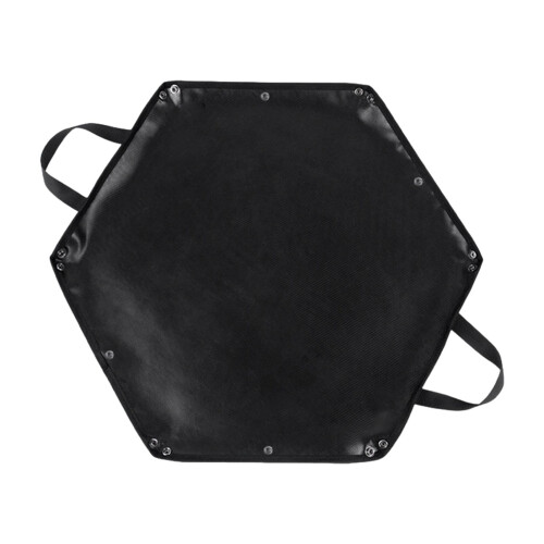 Fire Pit Mat with Flameproof DoubleSided Coating, Hexagonal Deck Protector for BBQ Grills, Outdoor Camping 104x92cm