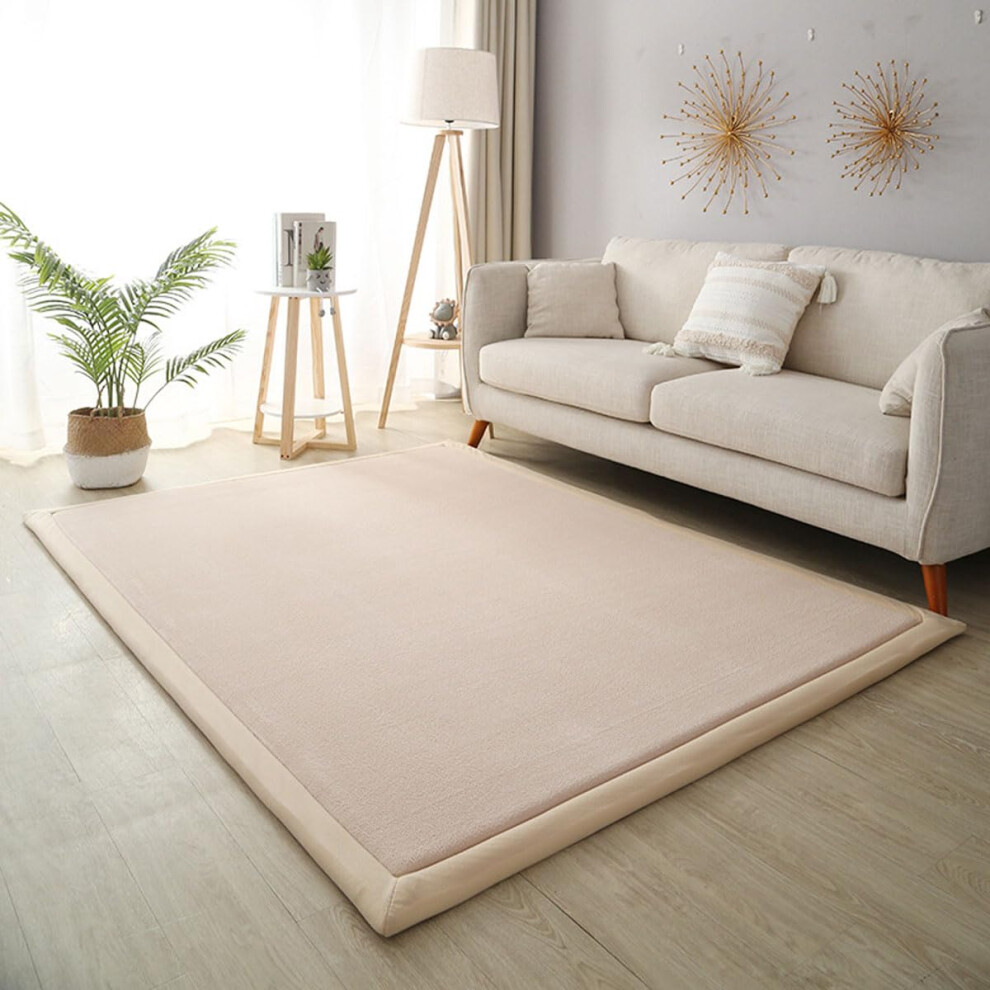 Crawling Mat For Baby Nonslip Nursery Rug Velvet Area Rugs 2Cm Thick Kids Carpet 150X200cm Coral/Light/Brown