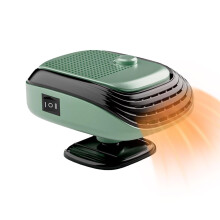 12V Portable Car Heater Fan Fast Heating Windshield Defogger 360 Rotation for SUV Truck Green
