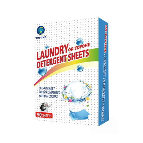 For EcoWash Laundry Detergent Tablets 90 Count Plant Based Concentrated Powerful Stain Removal Safe for All Fabrics