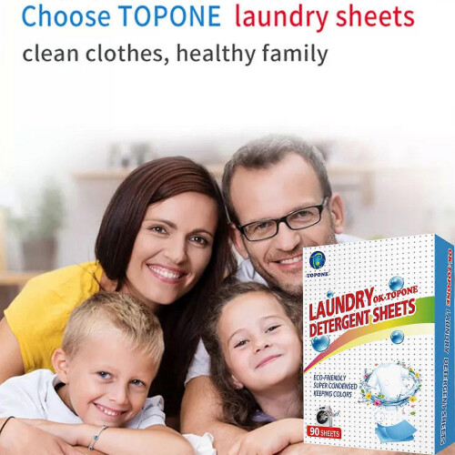 For EcoWash Laundry Detergent Tablets 90 Count Plant Based Concentrated Powerful Stain Removal Safe for All Fabrics 2