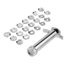 Clay Extruder With 20 Tips Rotary Mold Set For Fondant, Sugar Paste, Clay Mud Sculpture Tool