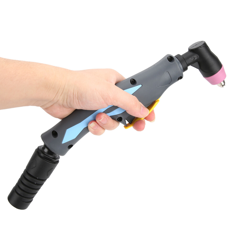 Welding Torch Head Plasma Cutter Gun Blue Curved Handle For Easy Metal Cutting 4681378463091