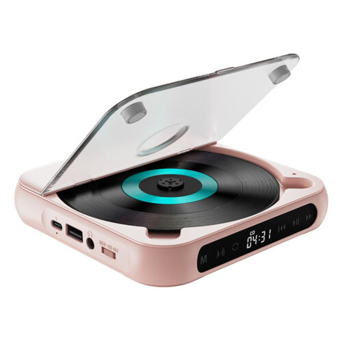 Portable CD Player, Multi-Mode Music Player with USB Interface, Bluetooth Compatible Personal CD Player with Shockproof Technology and Touch LCD Displ