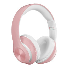 Căști Bluetooth cu anulare a zgomotului și microfon, căști wireless cu bandă retractabilă, cu design cu lumină respirabilă, Bluetooth 5.0H