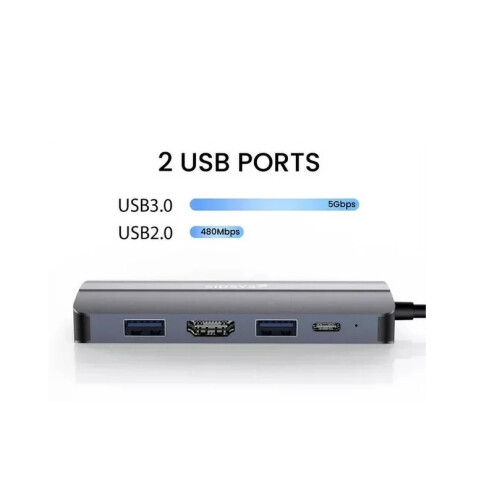 Παγκόσμιος διανομέας USB C πολλαπλών θυρών, φόρτιση PD, σύνδεση και λειτουργία, 2