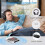 Επαναφορτιζόμενο CD player με θύρα USB, συμβατό με Bluetooth Discman με οθόνη αφής LCD και 5